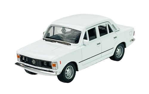 Welly fiat 125p white die - welly, 1:43