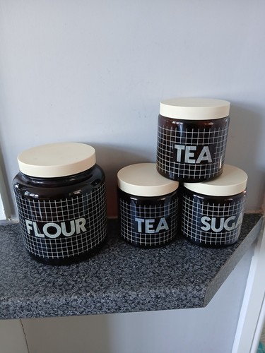 Glass storage jars tea - 4,