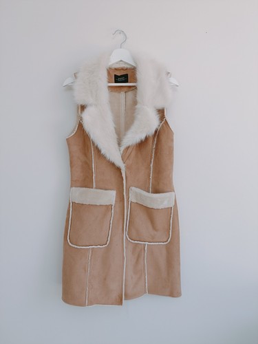 Papaya weekend suede faux - papaya, fur
