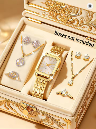 Ladies quartz watch 9pcs set - watch,
