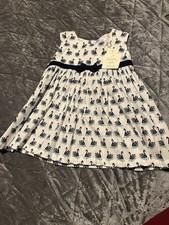 BNWT Rachel Riley Blue & White Swan Print Top 100% Cotton Age 6 Years