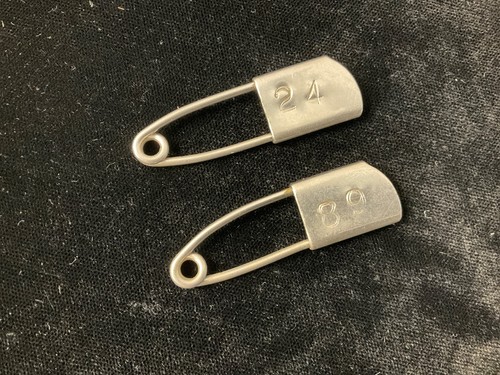 Vintage metal key tag - tag,, pool