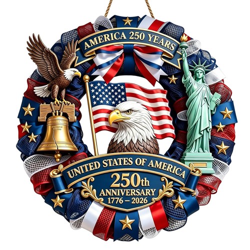 American eagle wreath - american,