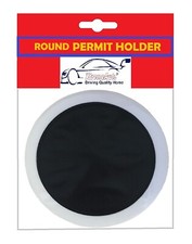 Black - Car Parking Permit Holder / Road Tax Disc Holder - Easy Fit & Removal