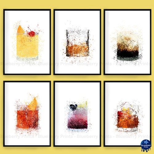 Drink and cocktail prints - cocktail,