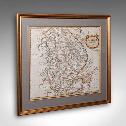 Antique lincolnshire map - antique,