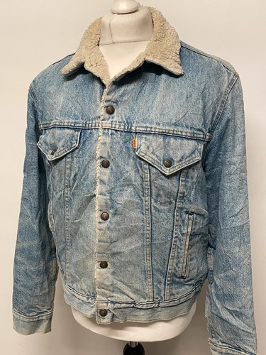 Levis denim sherpa jacket mens - denim,