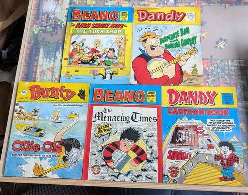 Beano dandy and - and, bunty