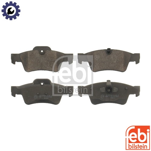 Brake pad set disc - set, 16615