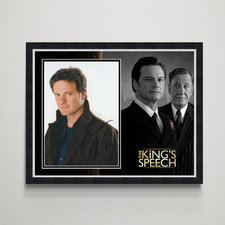 Colin Firth - The Kings Speech Hand Signed Authentic Autograph Framed Display