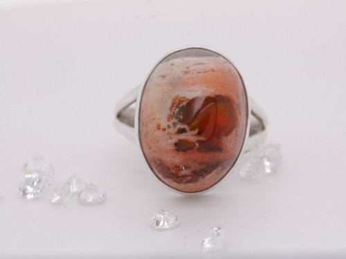 Beautiful fire boulder - fire, opal