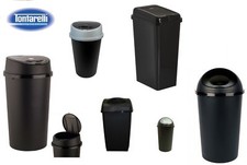 Black waste bin - black,