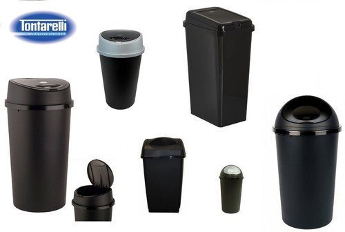Black waste bin bins - waste,