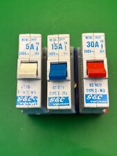 GEC Vynckier Plug In Fuse Replacement Type 2 MCB 5A 15A 30A