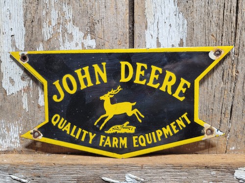 Vintage john deere porcelain - vintage,