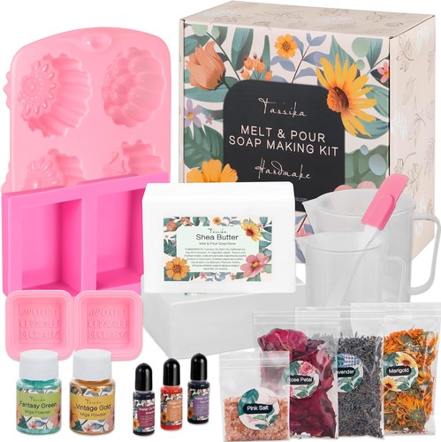 Handmade soap making kit - making,
