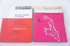 1967 & 1969 Western & London Midland Region Passenger Railway Timetable x2