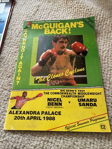Vintage boxing programmes job - vintage,