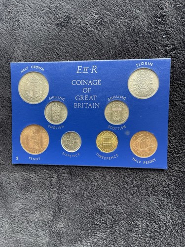 1966 britain coin - coin, set:
