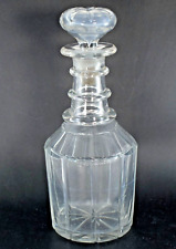 VINTAGE CLEAR GLASS DECANTER