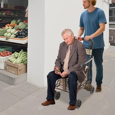 Foldable Walker with Seat for