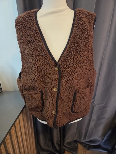 Asos brown teddy - brown, fleece