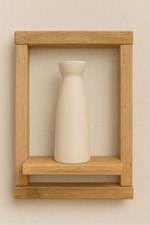 Tall Beige Ceramic Vase
