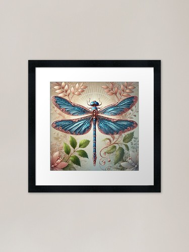 Dragonfly with blue - blue, and