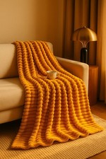 Stripe Throws Soft Mink Faux