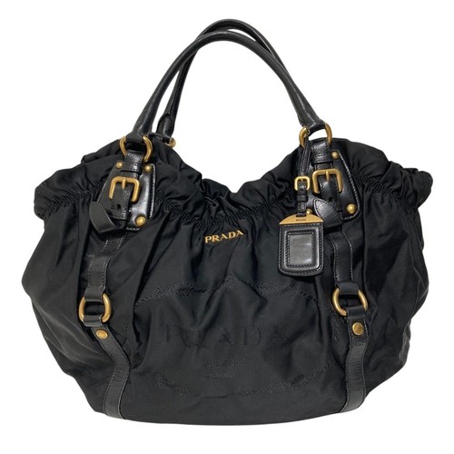 Prada logo jacquard gathered - jacquard,