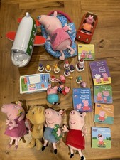 Peppa Pig Bundle Toys Cards Books Ty Beanie Babies. Car Plane Peppa pig figures