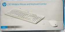 ?️ HP 230 Wireless Mouse & Keyboard Combo – White | Quiet, Comfortable,