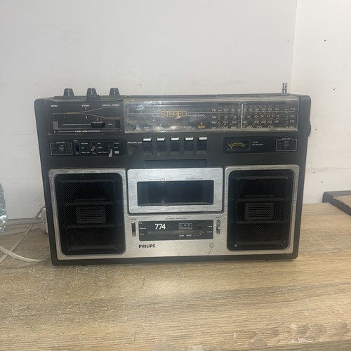 Vintage philips boombox radio - vintage,