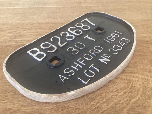 Original railway wagon plate - wagon,