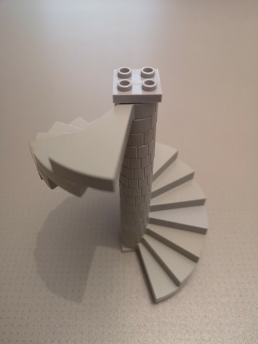 Lego grey spiral - -,