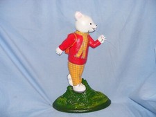 Rupert Bear Doorstop Cast Iron Figurine Ornament Heavy