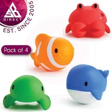 Munchkin Baby Bath Squirters Ocean Animal Buddies Pack of 4│9m+