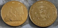 Donald Trump Shot Gold Coin Great Man MAGA 2024 C United States of America Old