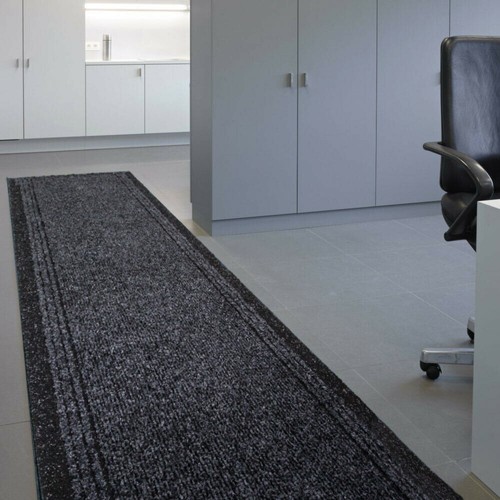 Black runner mat - black,