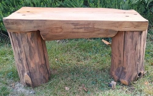 Handmade log bench - , garden