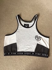 Pink Soda Cropped Sport Top Size 12