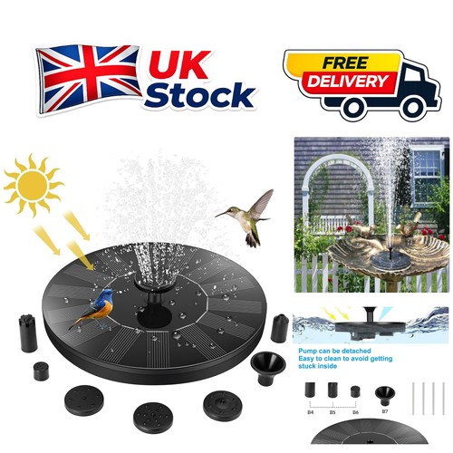 Solar fountain pump for - 7-in-1,