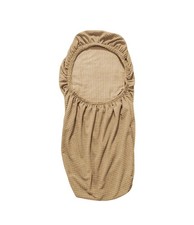 4 Set Of Beige Stretchy Armless Chair Cover For Hotel Restaurant Banquet Office