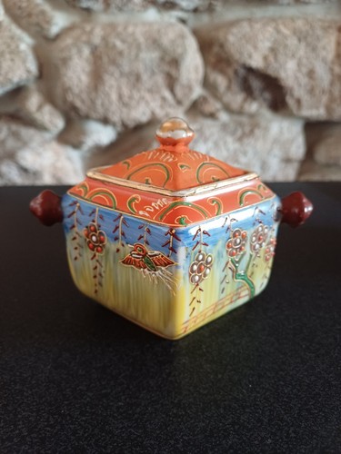 Satsuma ware japanese lidded - satsuma,
