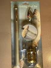 Vintage Nauticalia Pen Fishing Rod Set Very Rare Collectable QUALITY Made In UK