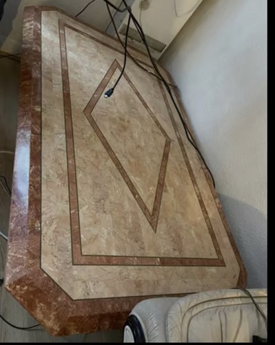 Marble top coffee table with - table,
