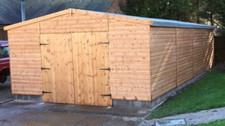 30ft wooden garage workshop - wooden,