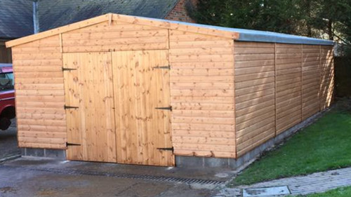 30ft wooden garage workshop - 30ft,