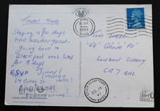 Caldey Island Tenby, Dyfed, Wales 1993 postmark on a Caldey Island postcard