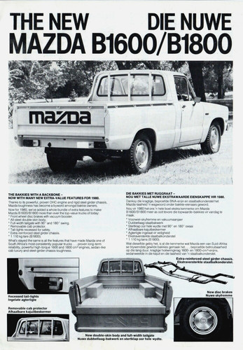 Mazda b1600 b1800 pick up - b1600, &